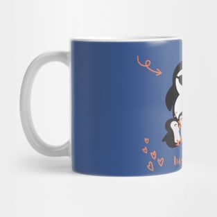 This Dad Loves His Triplets - Penguin Dad Mug